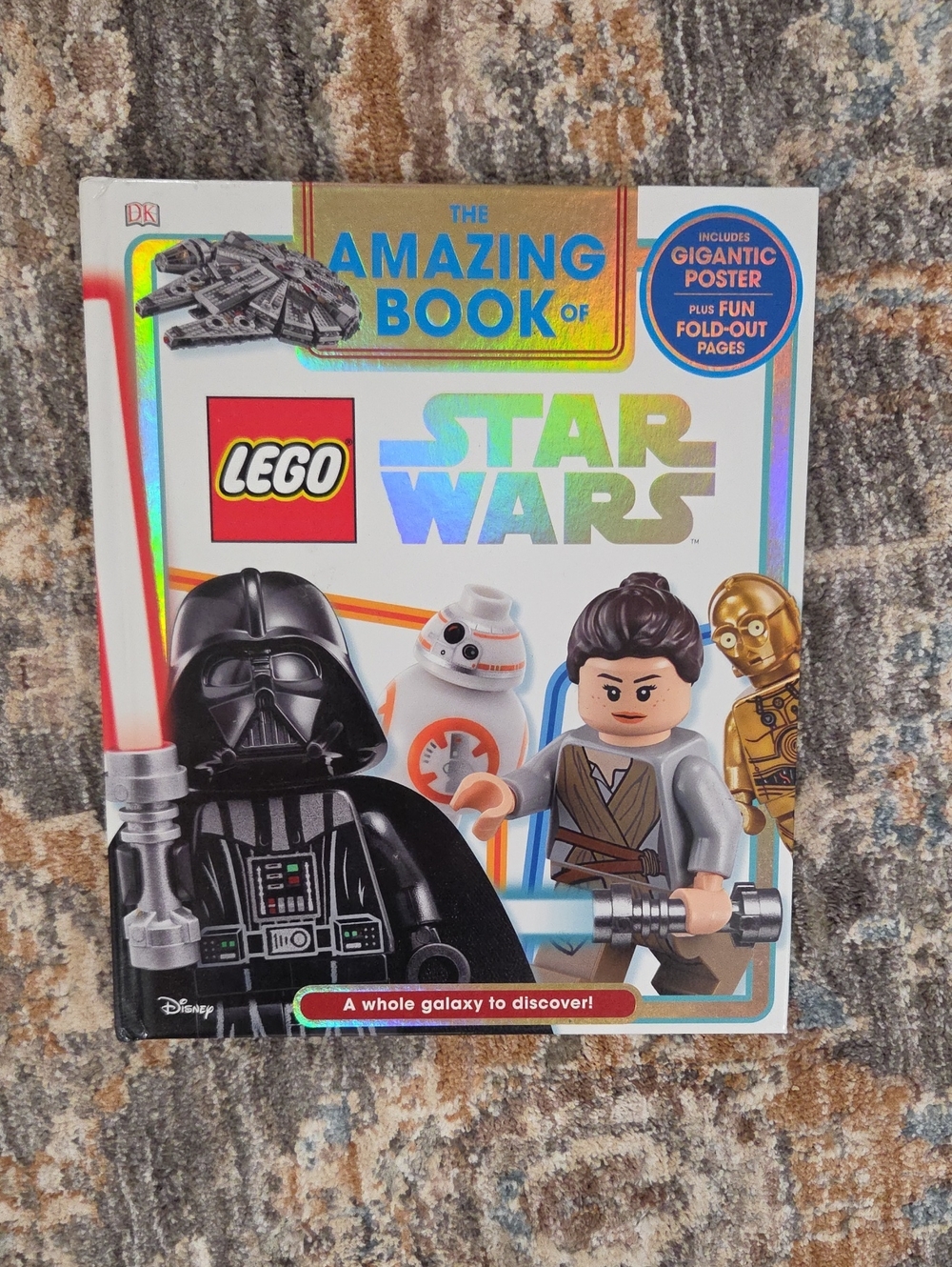 Lego Star Wars Holographic Cover Book - White, Black, Gold, Blue